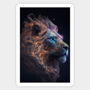 Lion fantasy art Sticker